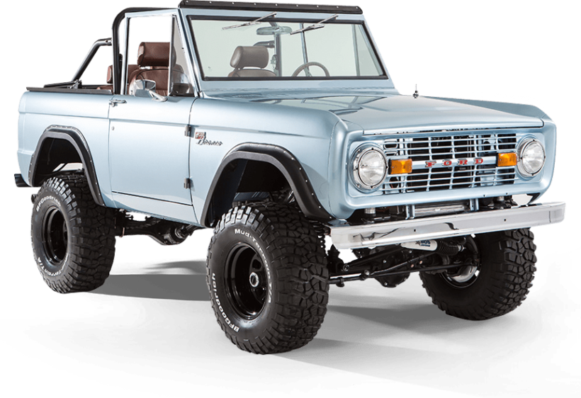 Vector Royalty Free Library Classic Broncos The Leader - Classic Ford Bronco (820x562), Png Download