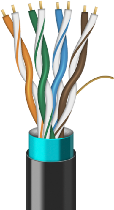 Outdoor Cable - Ligowave Outdoor Cable Cat5e Cable For Outdoor Environment (800x741), Png Download