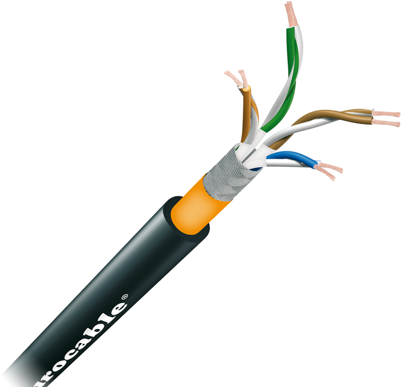 Cat7 Polyurethane Ethernet Cable - Eurocable Cat5e (1000x1000), Png Download