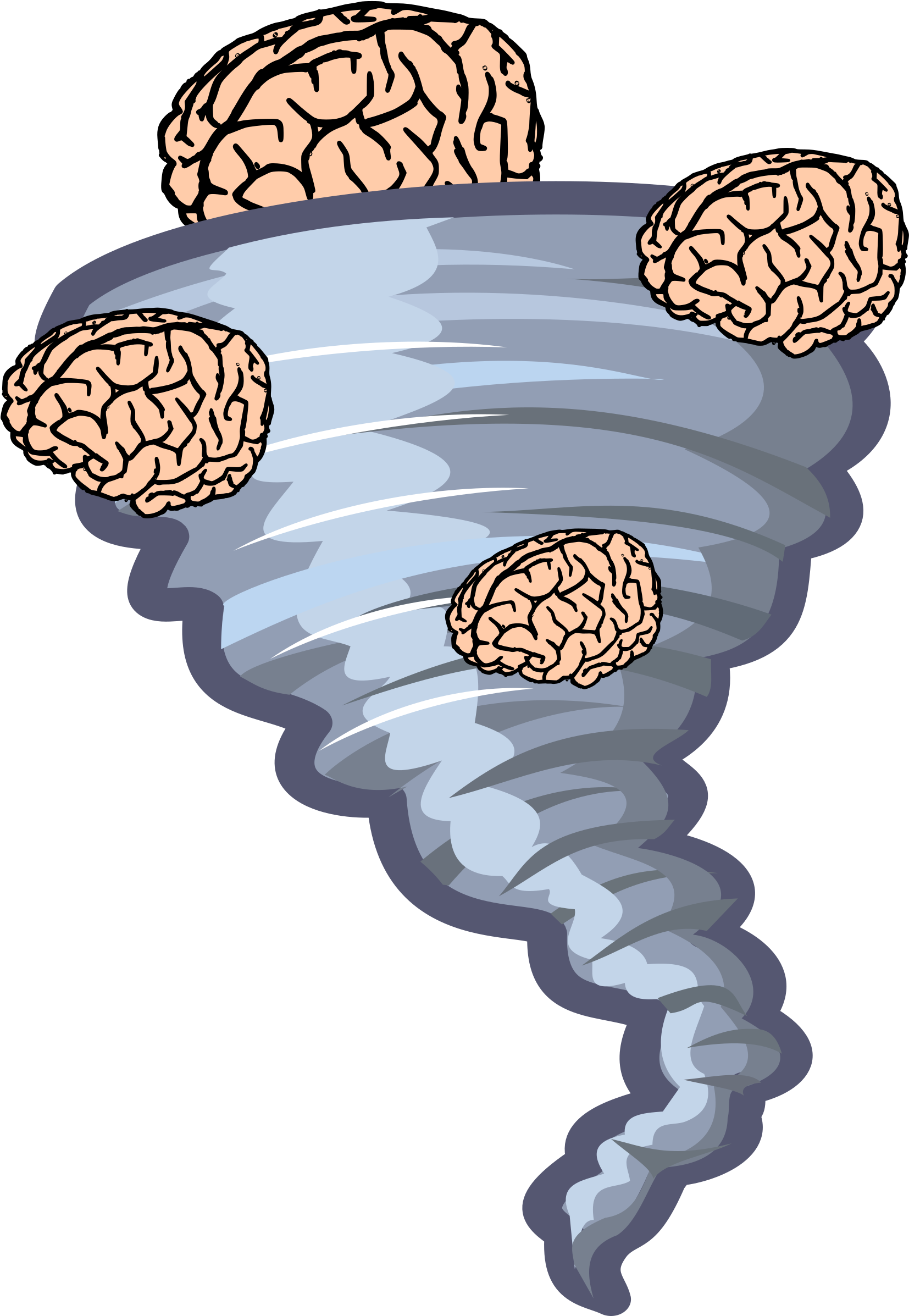 Brainstorm Big Image Png - Tornado Clip Art (1653x2400), Png Download