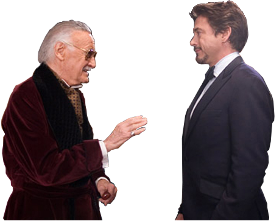 Stan Lee Iron Man Cameo Png - Stan Lee In Iron Man (1023x767), Png Download