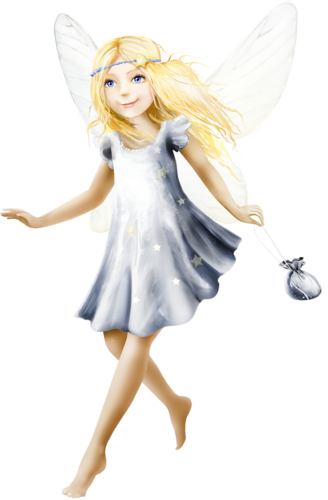 Emeto Deartoothfairy Tooth Fairy W Pouch - Fairy (328x500), Png Download