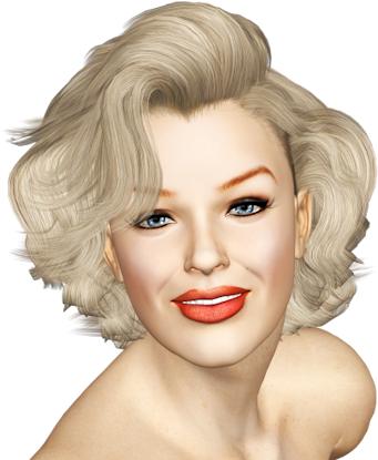 Marilyn Png (402x420), Png Download