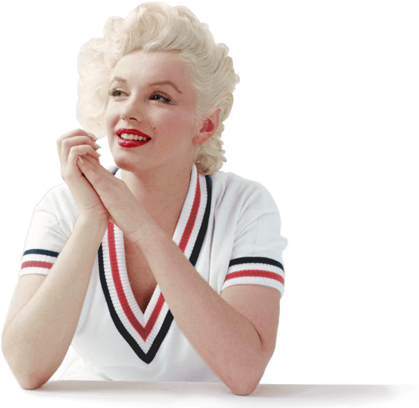 At The Movies - Marilyn Monroe Png (600x585), Png Download