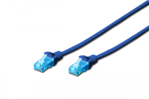 10m Digitus Utp Cat5e Network Cable - Blue (500x500), Png Download