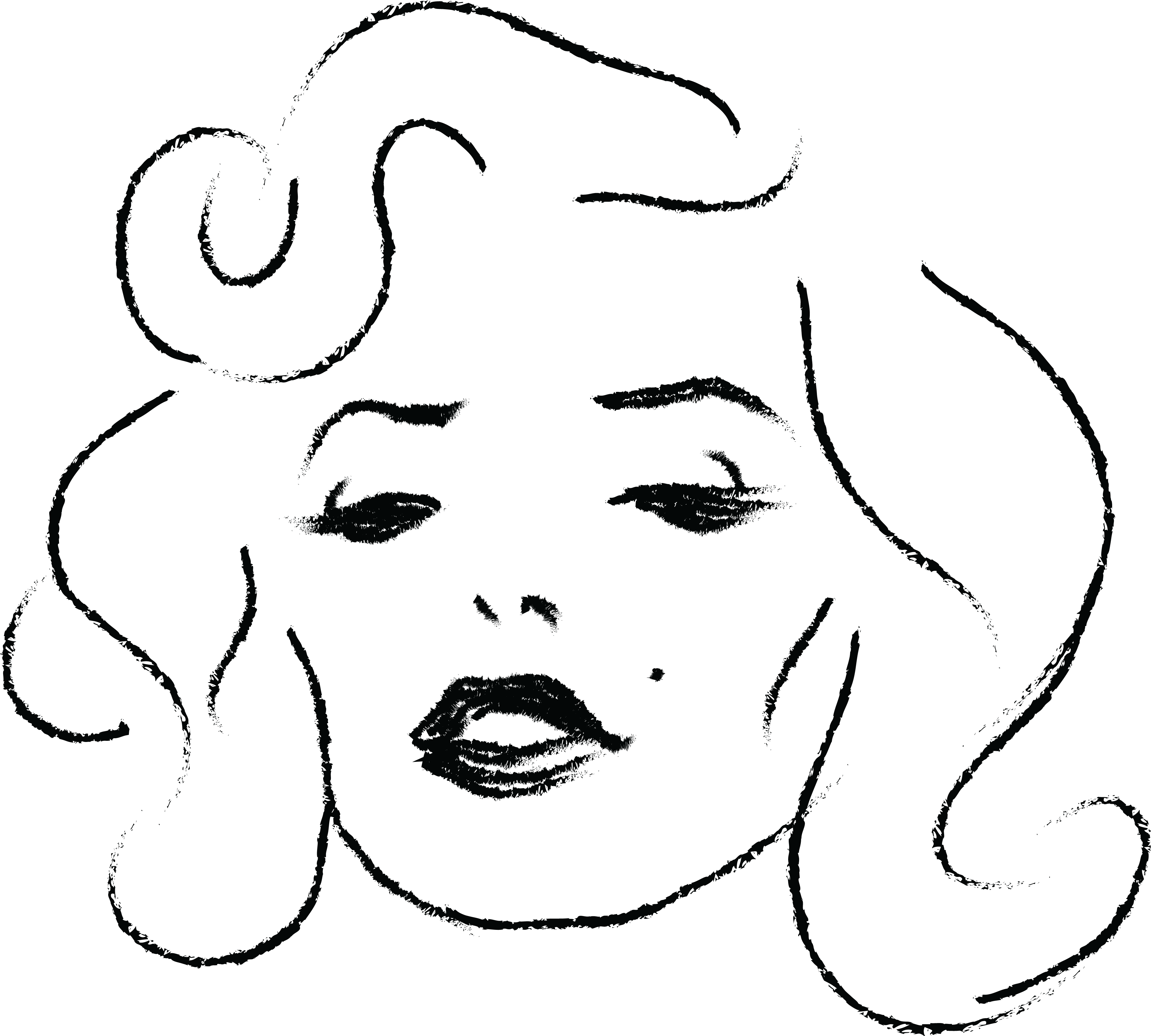 Free Clipart Of Marilyn Monroe - Marilyn Monroe Clip Art (4000x3601), Png Download
