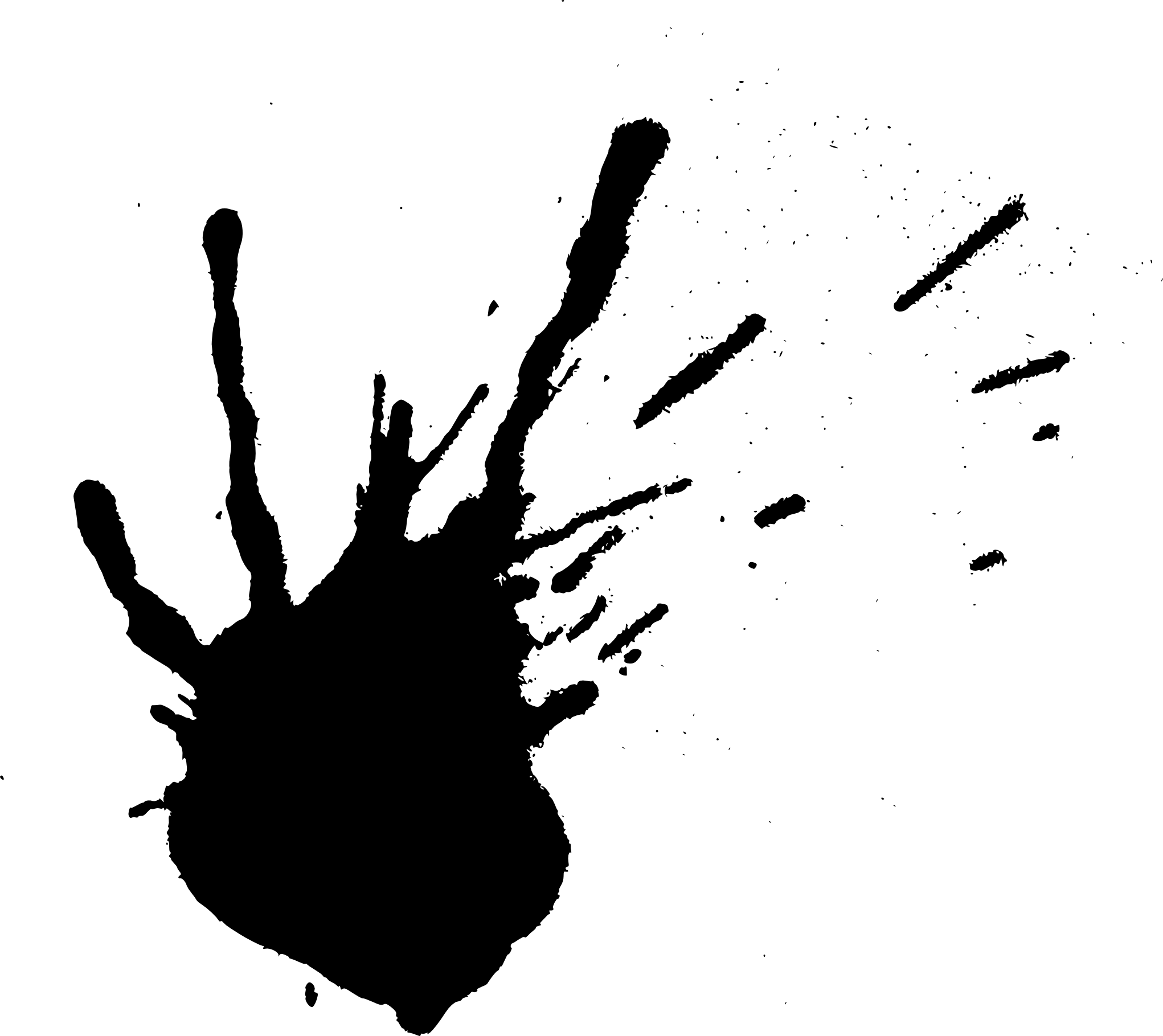 20 Black Paint Splatters Vol - Portable Network Graphics (2042x1819), Png Download