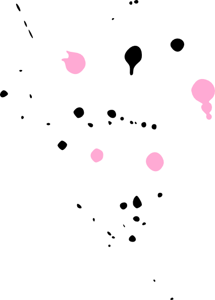 Black Paint Splatter (426x596), Png Download