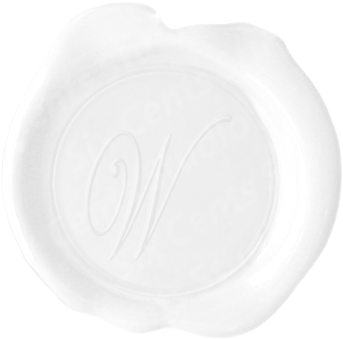Wax Seal Letter • Script • W - White Wax Seal Png (360x352), Png Download