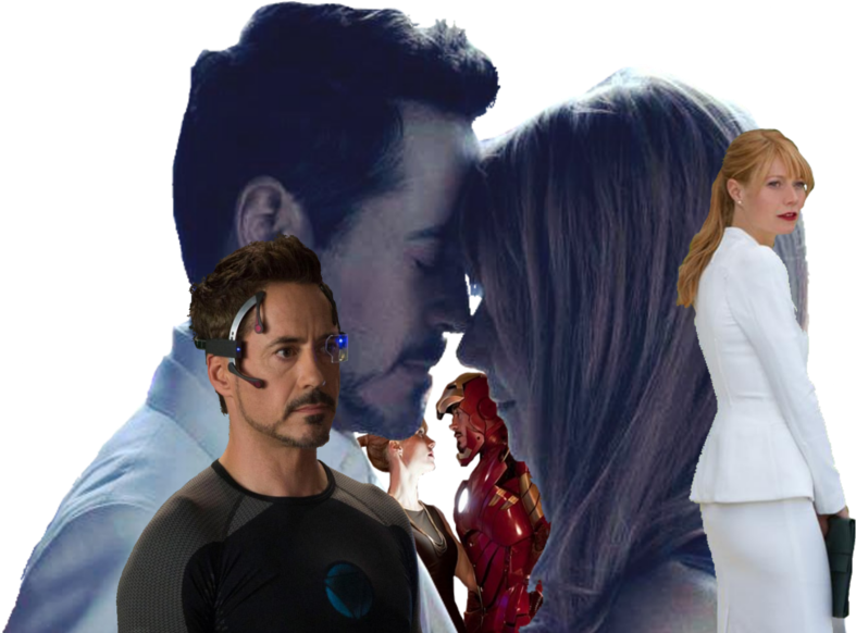 → Drawing Robert Downey Jr Gwynethpaltrow Pepperony - Girl (849x664), Png Download