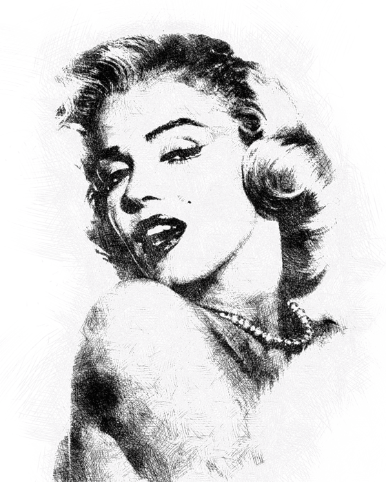 Click And Drag To Re-position The Image, If Desired - Marilyn Monroe - Pop Art Portrait (560x700), Png Download