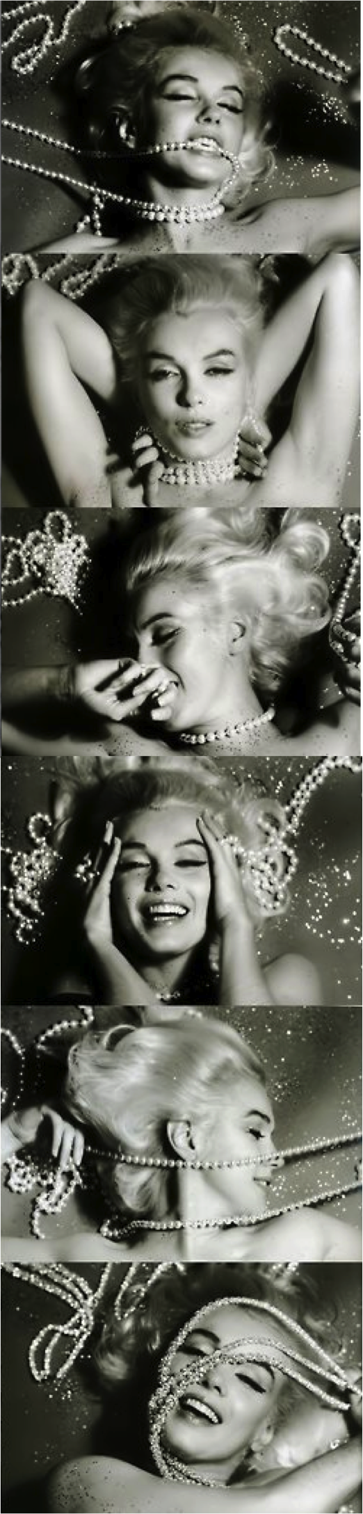 Marilyn Monroe By Bert Stern - Marilyn Monroe By Bert Stern Diamonds (522x2177), Png Download