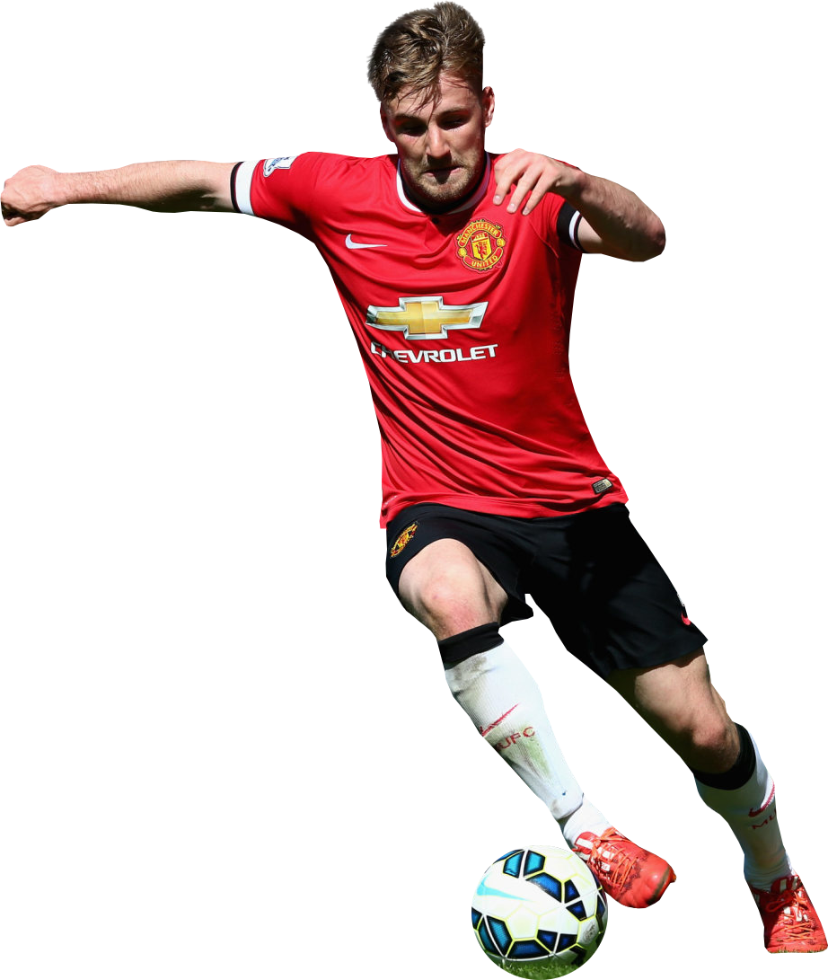 Luke Shaw Render - Manchester United Team Png (922x1091), Png Download
