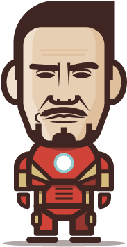 Loogmoji Of Robert Downey Jr - Illustration (500x500), Png Download