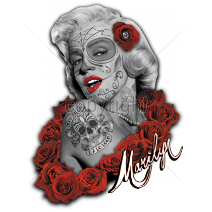 Marilyn Monroe Dia De Los Muertos (420x420), Png Download