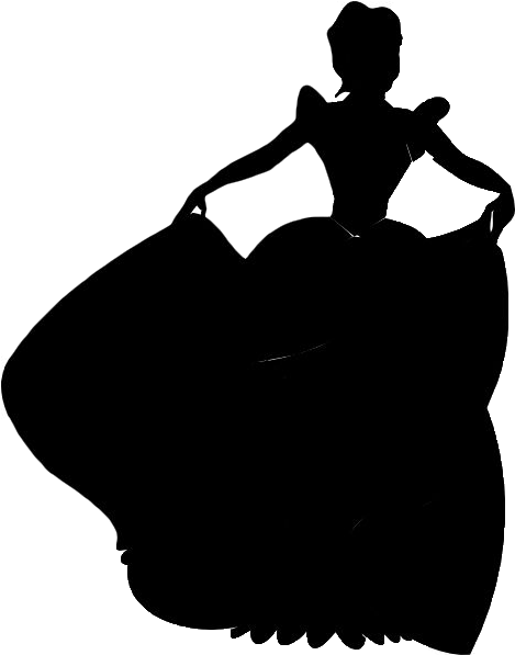 Cinderella Silhouette Png Picture - Disney Princess Silhouette (800x800), Png Download