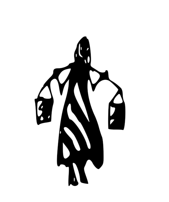 Cinderella's Stepmother Silhouette Woman - Indian Tribal Art (632x750), Png Download