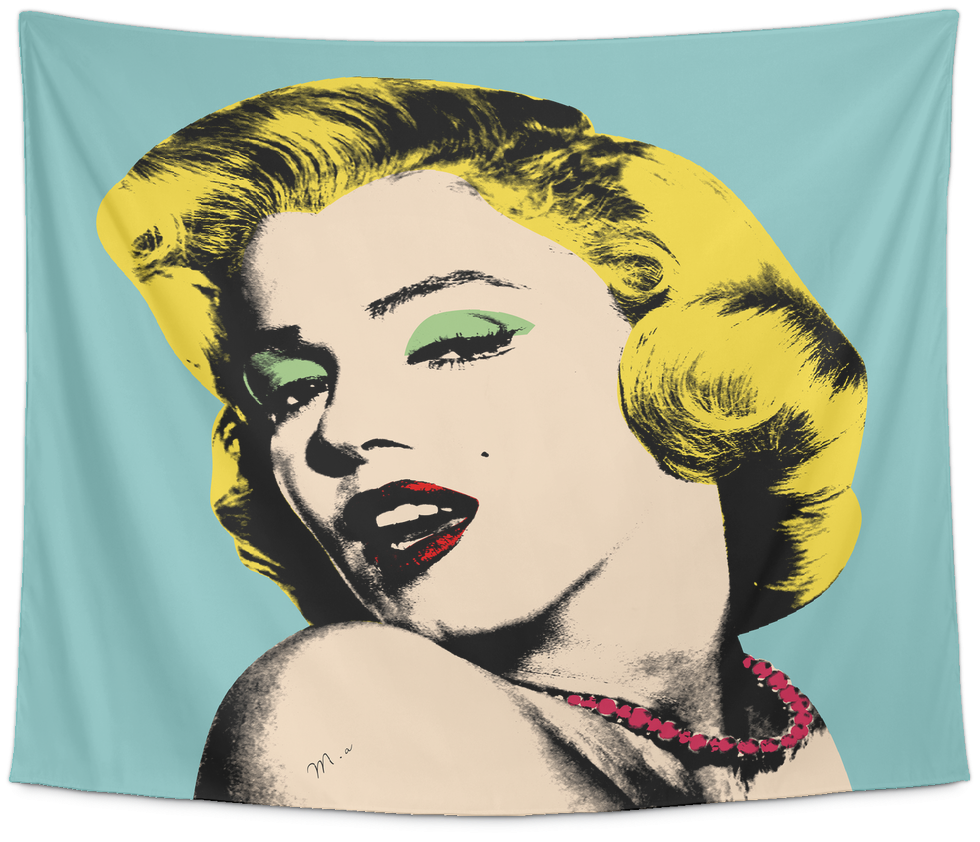 Marilyn Monroe Pop Art Tapestry (1024x1024), Png Download