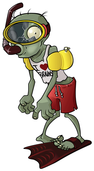 Birthday Hat Clip Art Clear Background Acqbx4mcm - Zombies Plantas Vs Zombies (332x600), Png Download