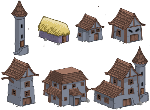Halloween Houses - Portable Network Graphics (503x370), Png Download