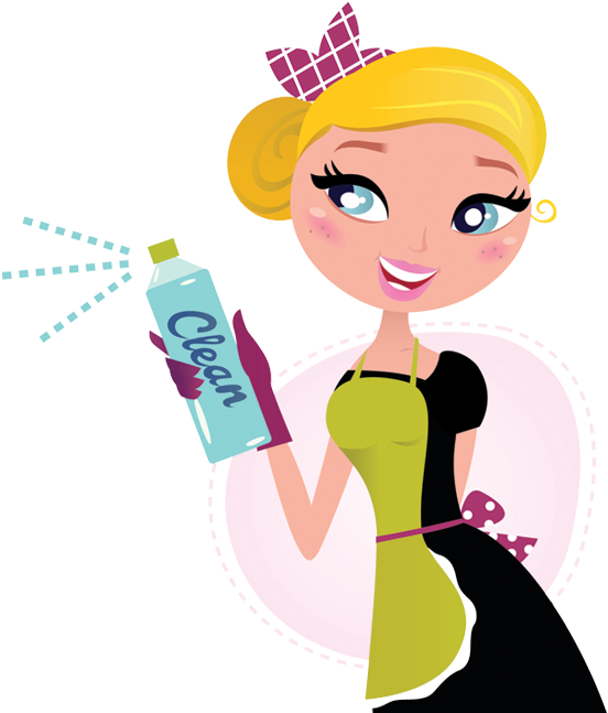 House Cleaning Pictures Cartoon - Cleaning Cartoons (561x649), Png Download