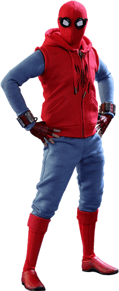 Spider-man Free Png Image - Spiderman Homecoming Homemade Suit (480x1185), Png Download
