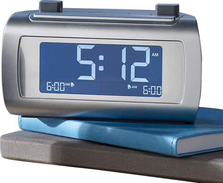 Share This Image - Self Setting Digital Radio Alarm Clock (730x600), Png Download