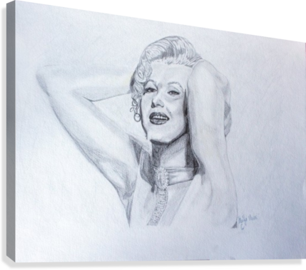 Marilyn Canvas Print - Marilyn Monroe (429x379), Png Download