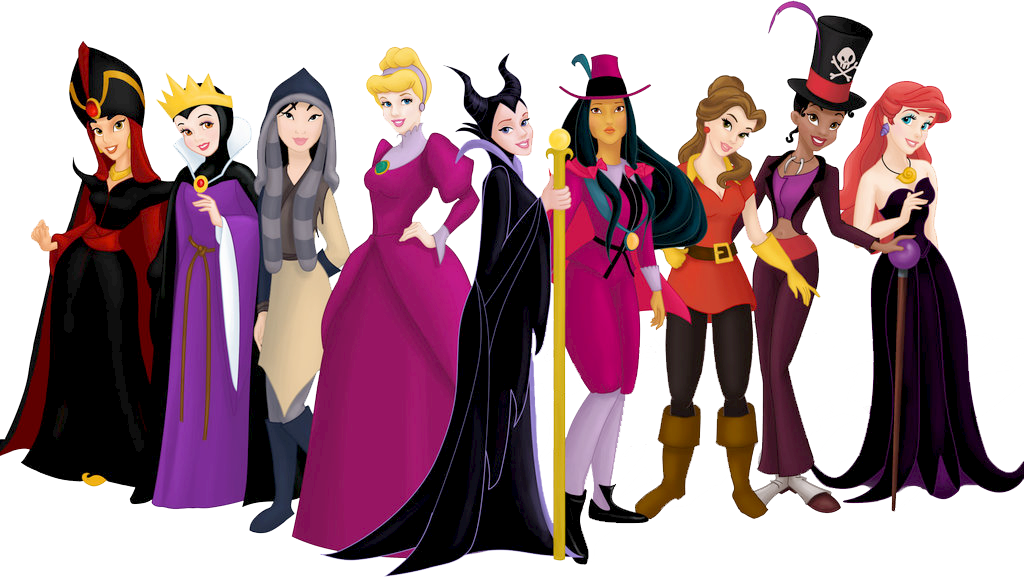 Disney Princesses Clipart - Disney Villains (1024x582), Png Download