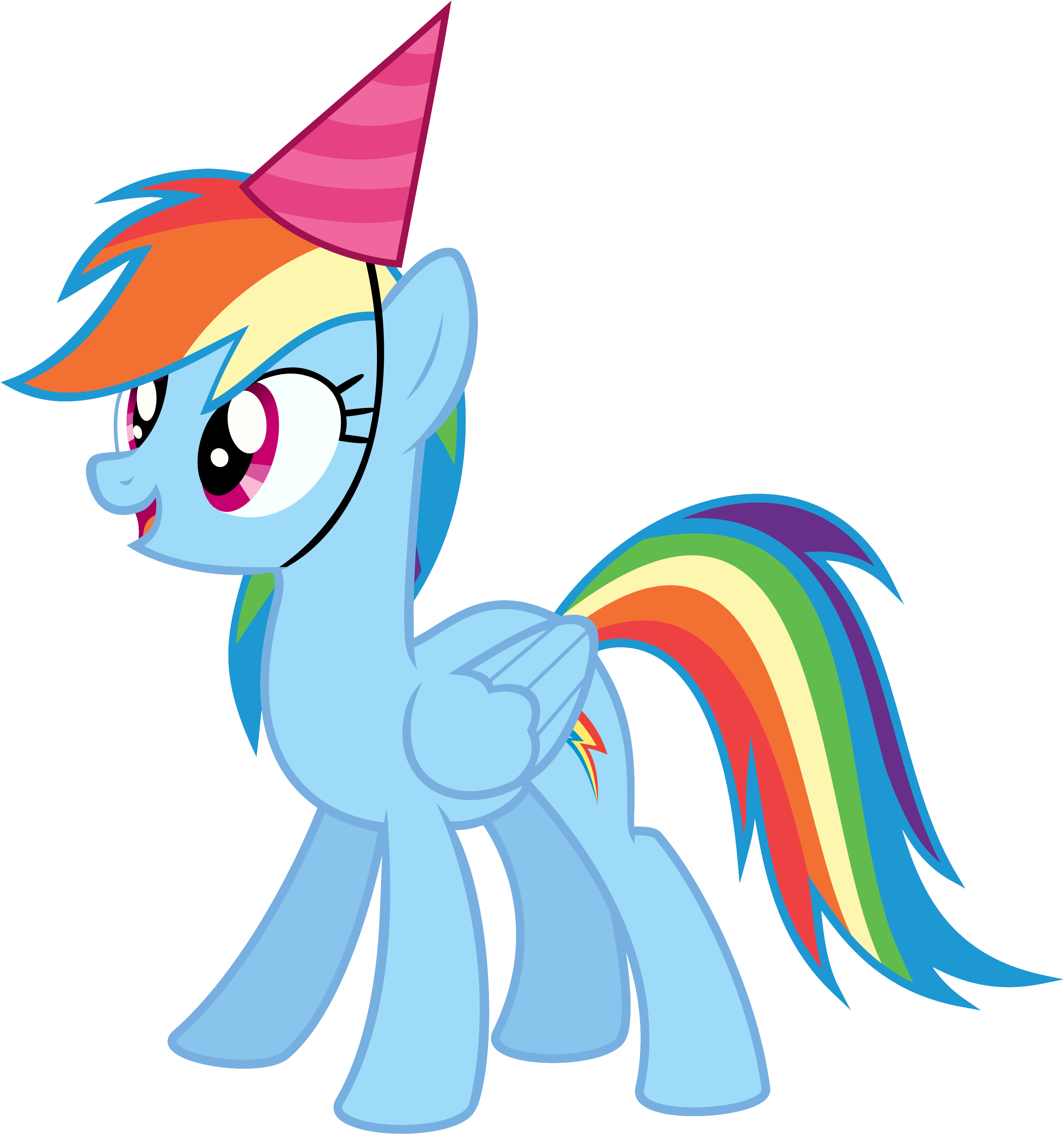 Download Little Pony Birthday Clipart Mlp Happy Birthday Rainbow Dash Full Size PNG Image