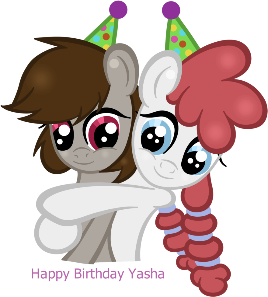 Gingerlily93, Birthday, Hat, Hug, Oc, Oc Only, Oc - Cartoon (942x1024), Png Download