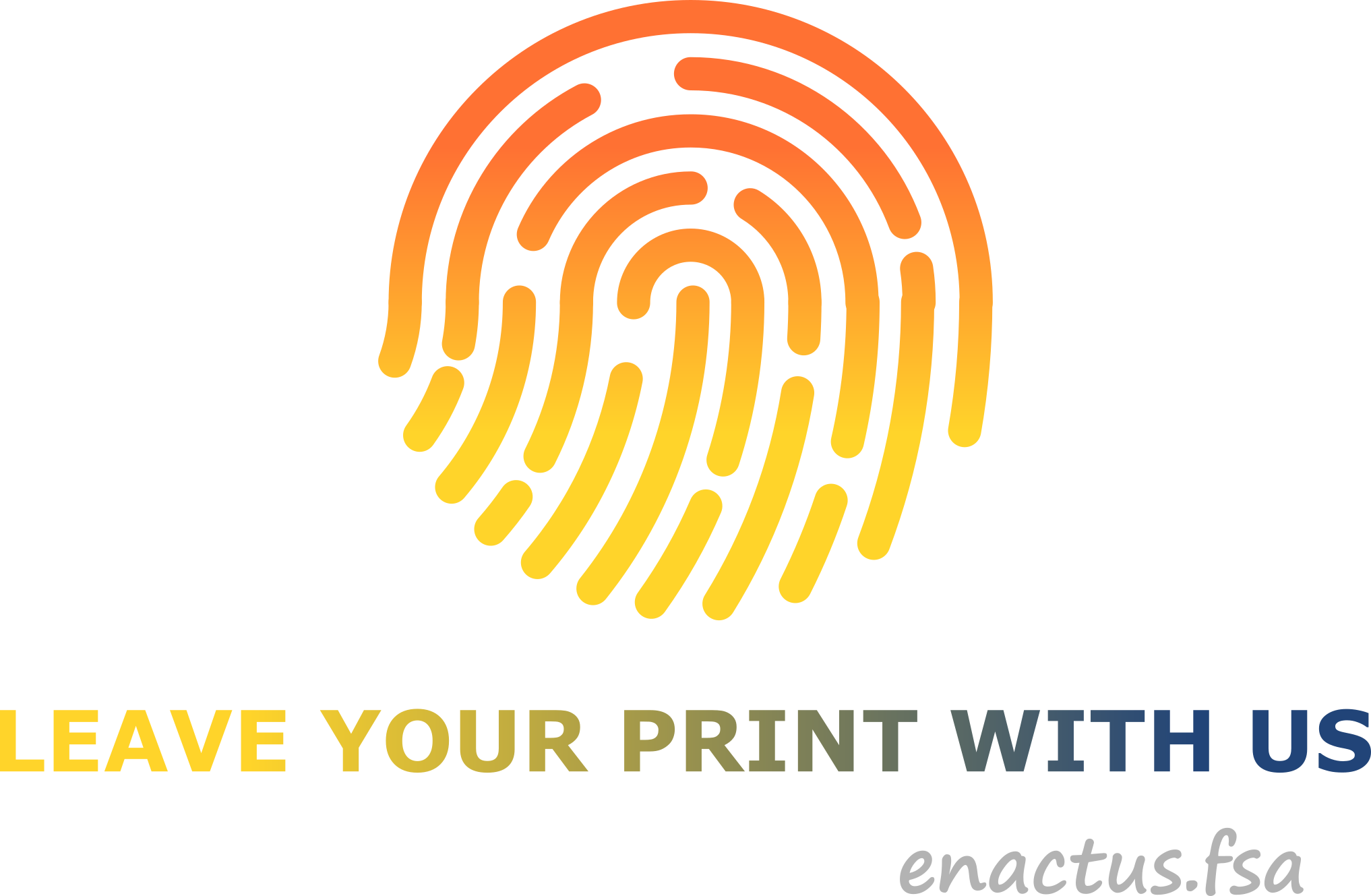 Enactus Logo - Finger Print Button (2034x1329), Png Download