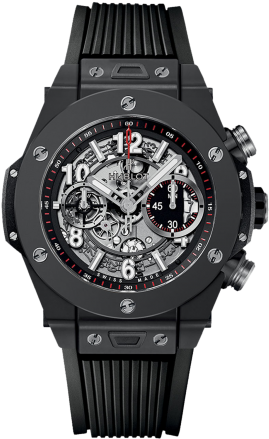 Hublot 411 - Ci - 1170 - Rx - Hublot Unico Black Magic (600x600), Png Download