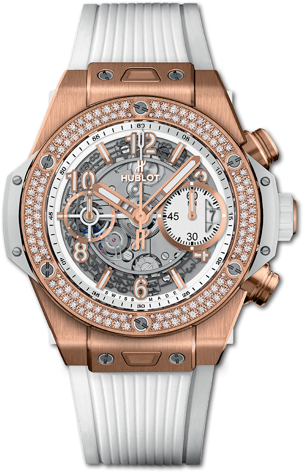 Big Bang Unico King Gold White Diamonds - Hublot (1000x1000), Png Download