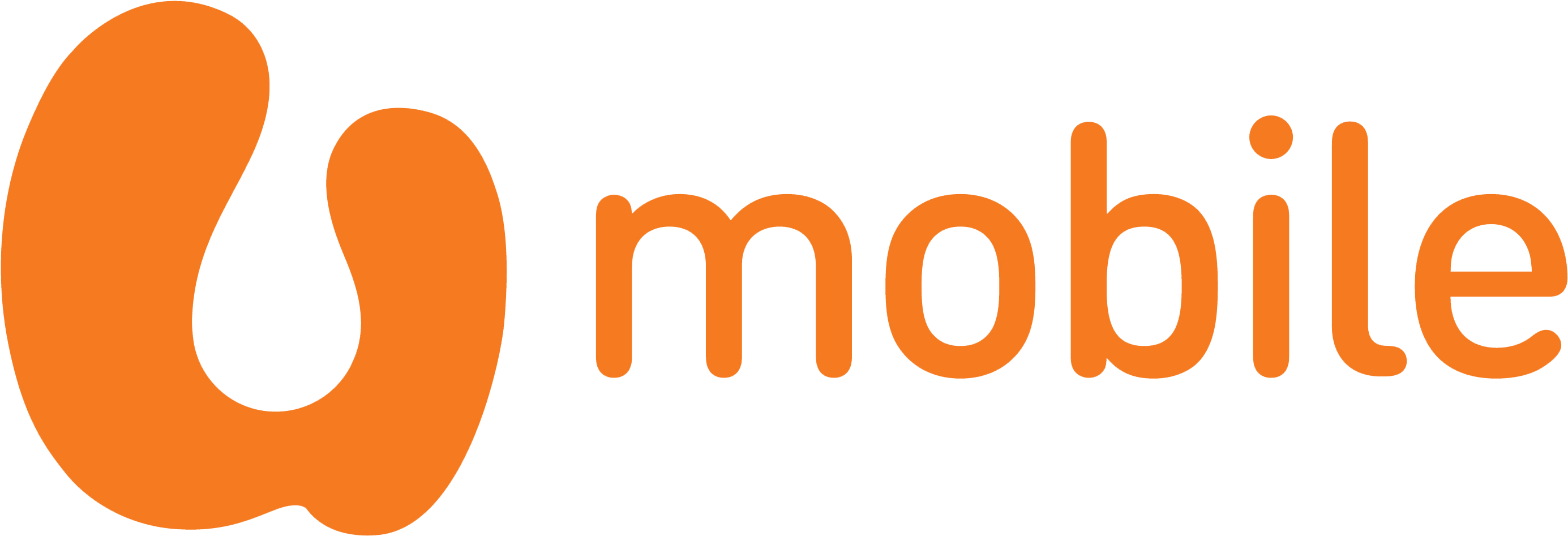 Orange Mobile Logo Png - U Mobile Logo Png (2819x996), Png Download
