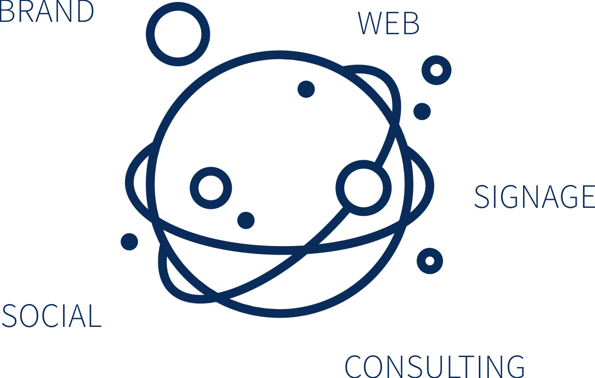 Church Plant Design Website Logo Marketing Media - Line Drawing Planets (1199x762), Png Download