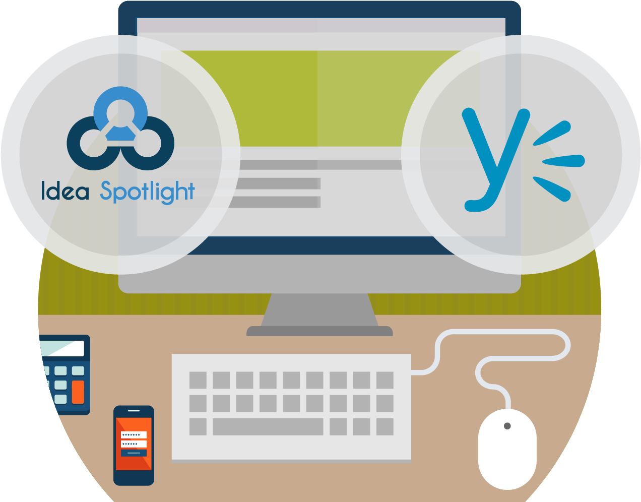 Yammer Integration - Circle (1313x1006), Png Download