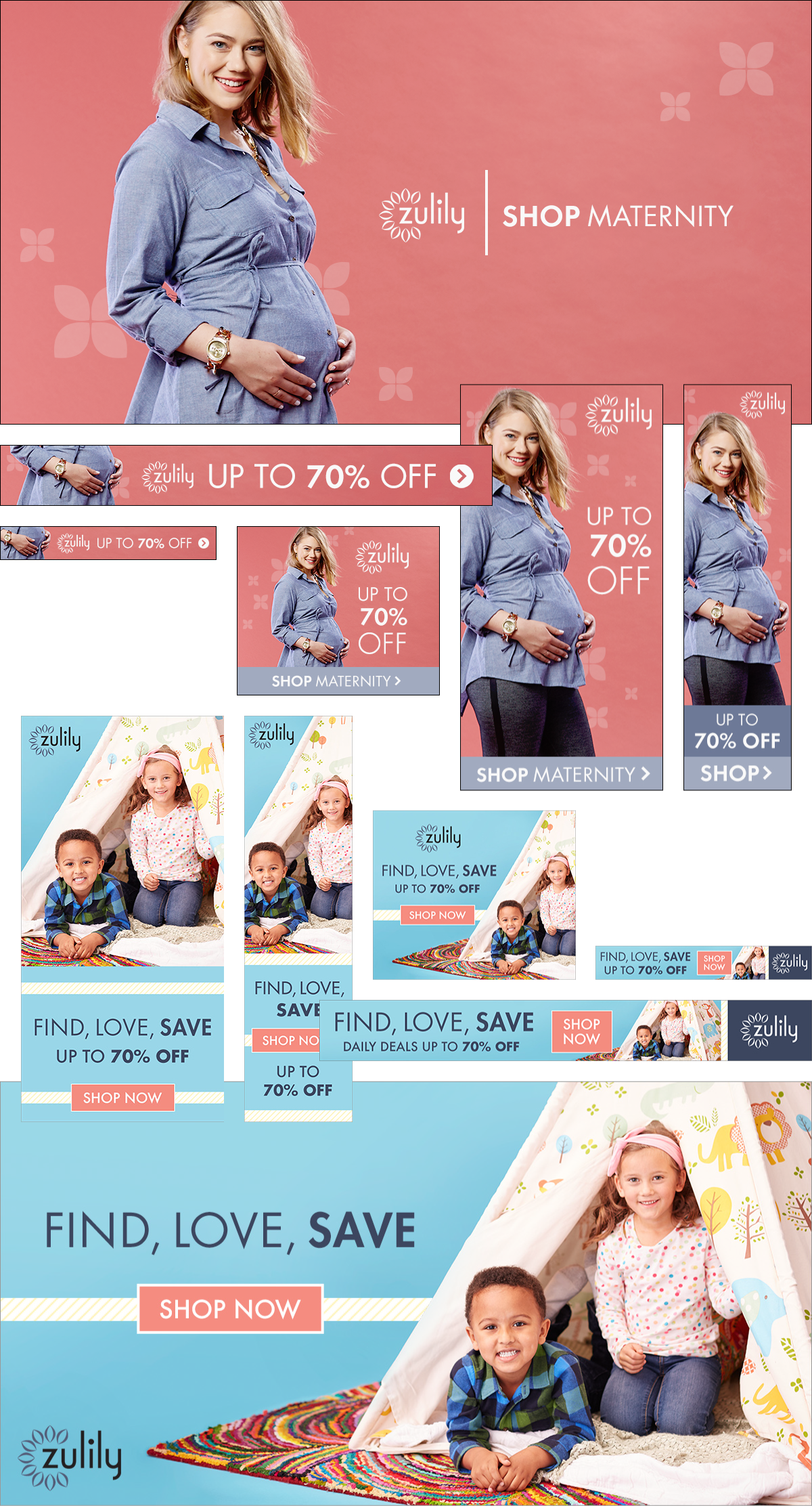 Zulily Banner Ads - Zulily (1200x2224), Png Download
