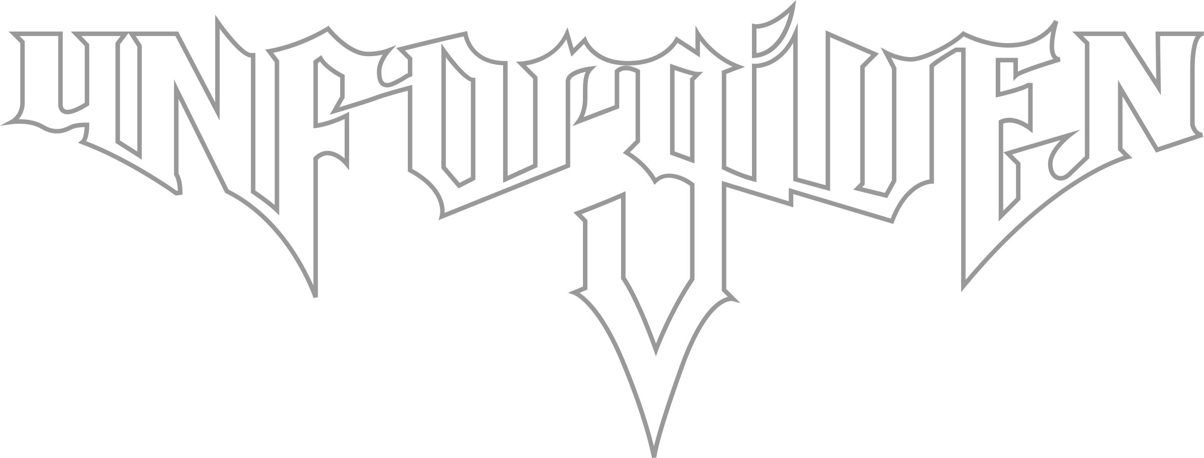 Wwf Unforgiven Logo Png Transparent - Wwf Unforgiven 2001 (2400x914), Png Download