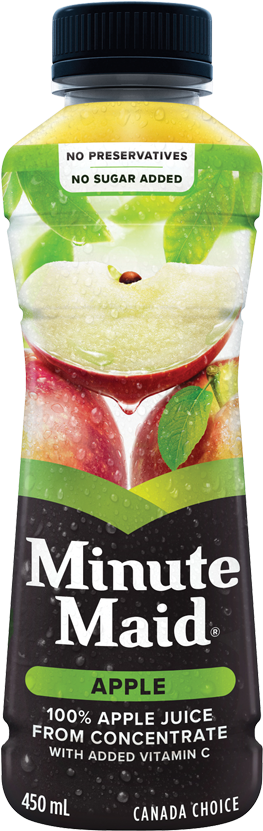 Minute Maid® Apple Juice 450 Ml Bottle 12/case - Minute Maid Watermelon Real Fruit Beverage (850x850), Png Download