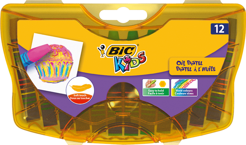 Oil Pastel - Bic (828x488), Png Download