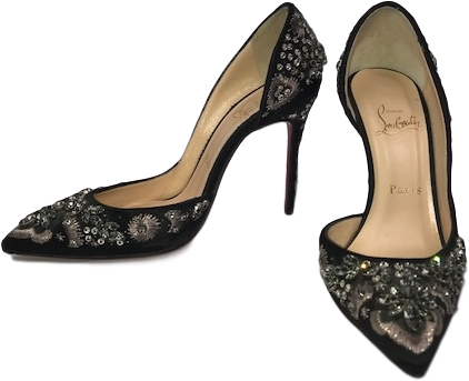Christian Louboutin Iriza Embellished Strass Pumps - Christian Louboutin (640x640), Png Download