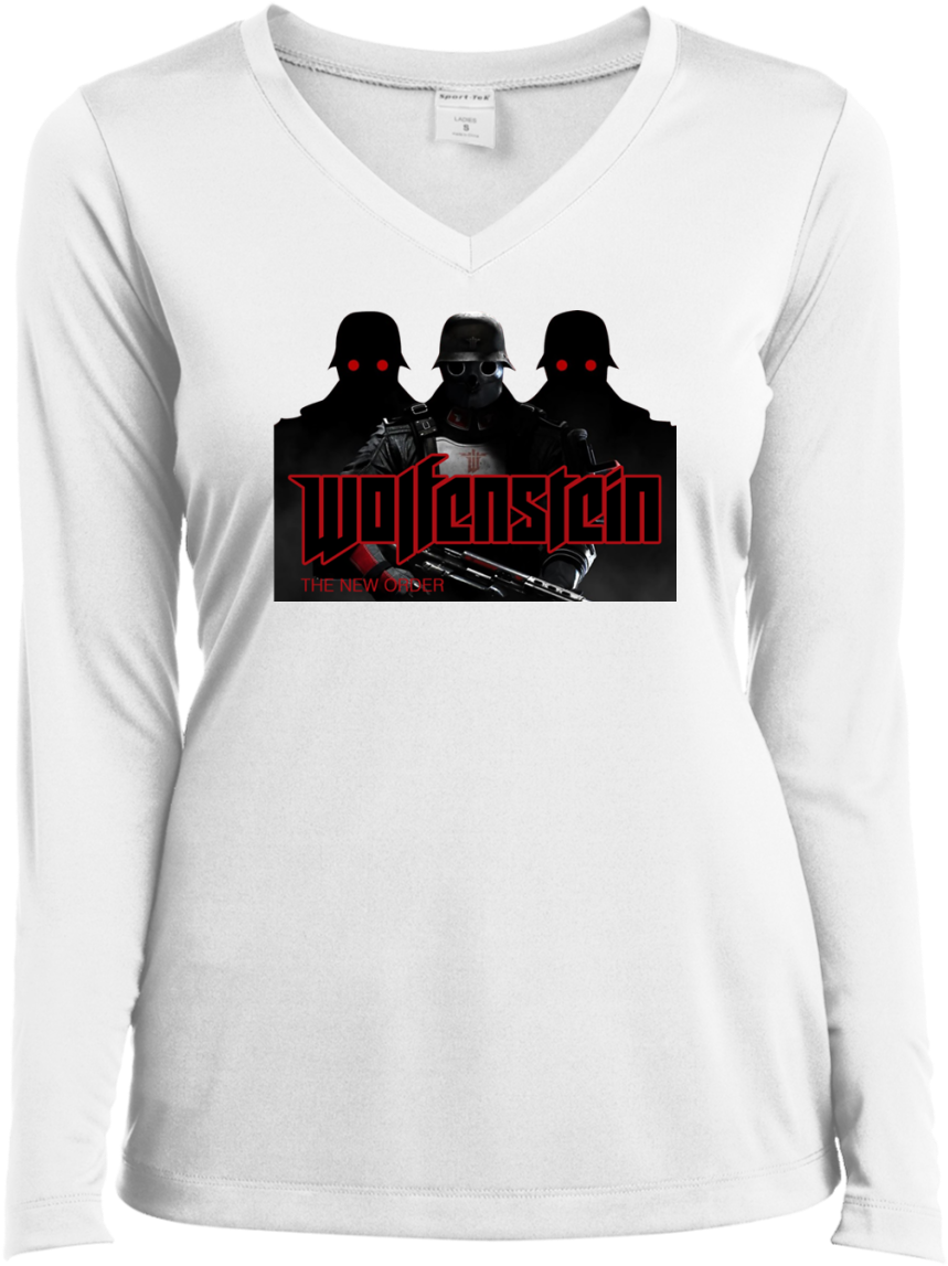 Wolfenstein T Shirt Lst353ls Sport Tek Ladies' Ls Performance - Customcat I Just Want To Watch Gilmore Girls (1155x1155), Png Download