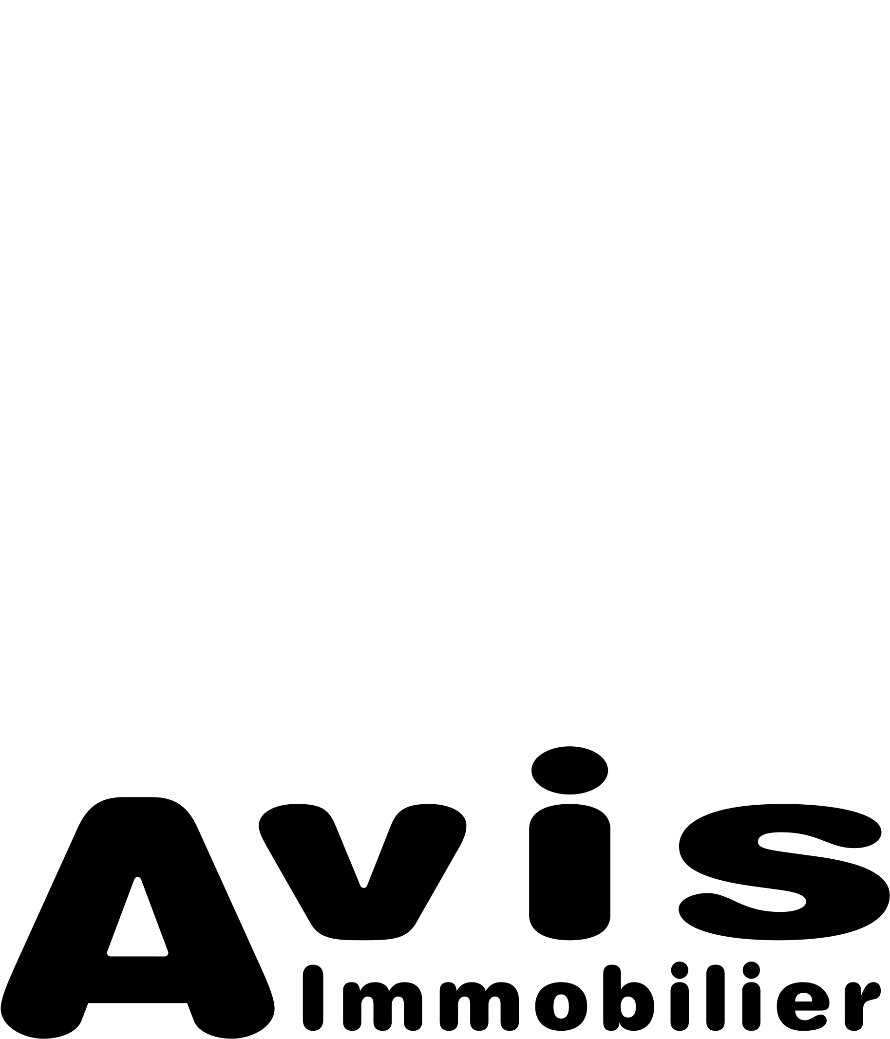 Avis Immobilier Logo Black And White - Avis Immobilier (2400x2400), Png Download