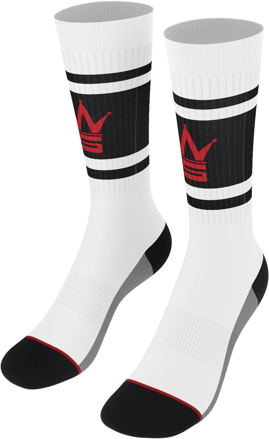 Crown Logo White Socks Crown Logo White Socks - Chi Guy Clothing (1600x1600), Png Download