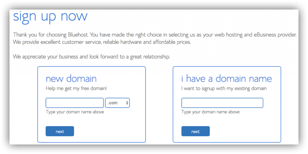 Start A Blog On Bluehost Choose Domain Name - Blog (1024x511), Png Download