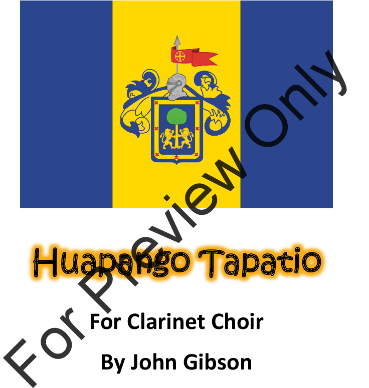 Huapango Tapatio For Clarinet Choir Thumbnail Huapango - Huapango Tapatio Clarinet Choir Mexican Dance - Sheet (816x1056), Png Download