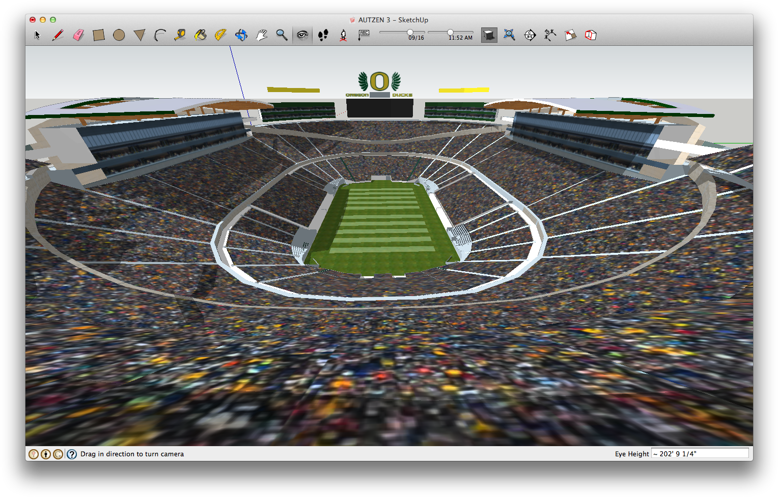 Autzen Stadium Expansion - Autzen Stadium Before Expansion (1543x992), Png Download