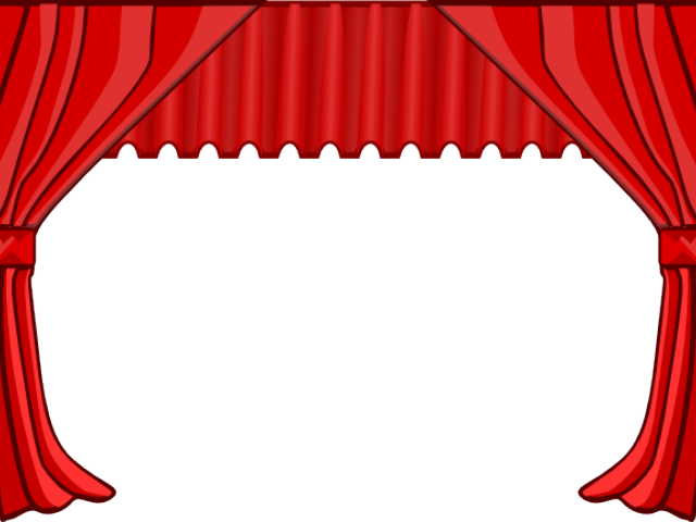 Theater Curtains Clip Art (640x480), Png Download