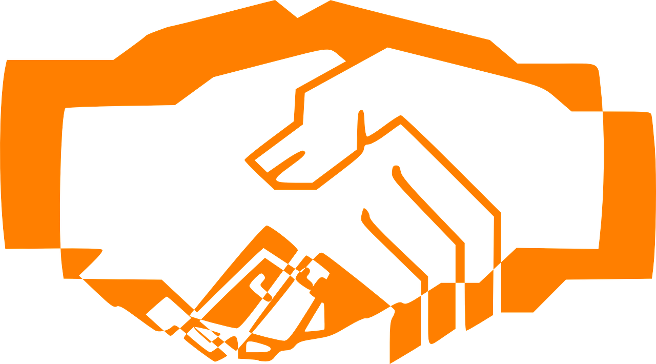 Handshake-297272 1280 - Clip Art Shake Hands (1280x710), Png Download